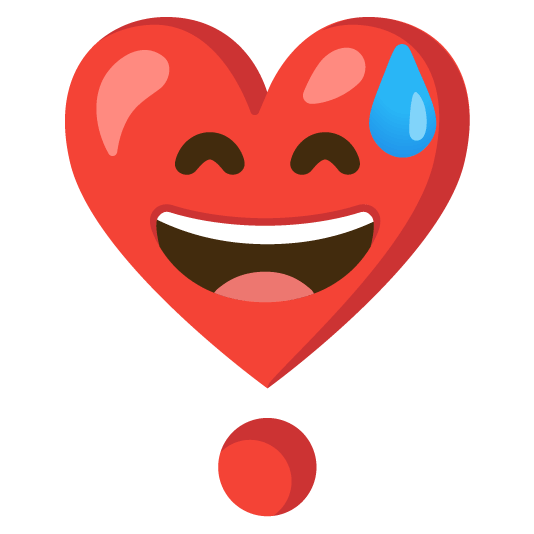 sweat_smile-heavy_heart_exclamation_mark_ornament