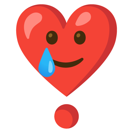 heavy heart exclamation mark ornament smiling face with tear heavy_heart_exclamation_mark_ornament-smiling_face_with_tear
