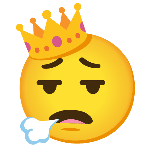 face exhaling crown face_exhaling-crown
