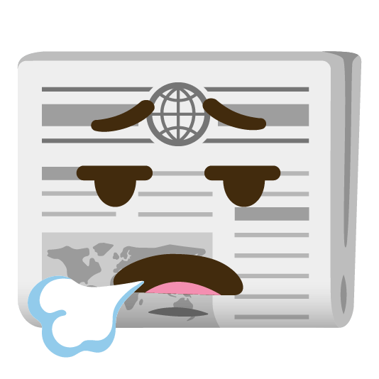 face exhaling newspaper face_exhaling-newspaper