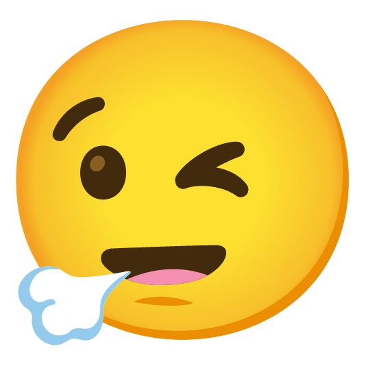 face exhaling wink face_exhaling-wink