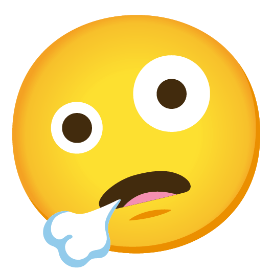 face exhaling zany face face_exhaling-zany_face
