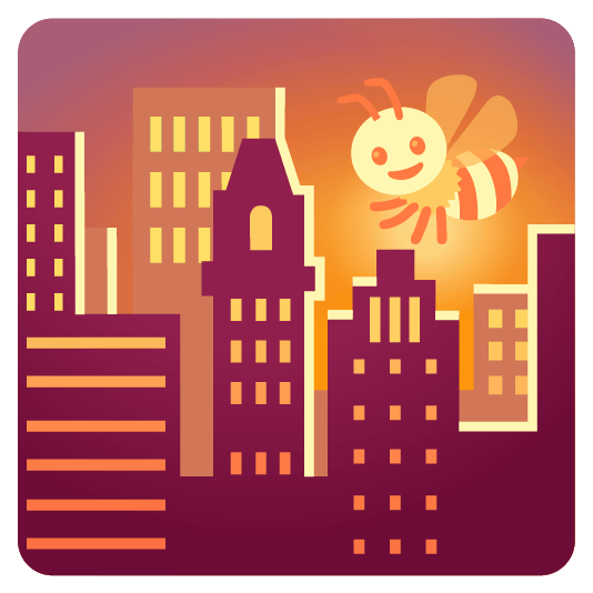 city sunrise bee city_sunrise-bee