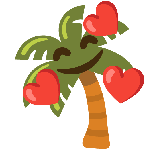 smiling_face_with_3_hearts-palm_tree