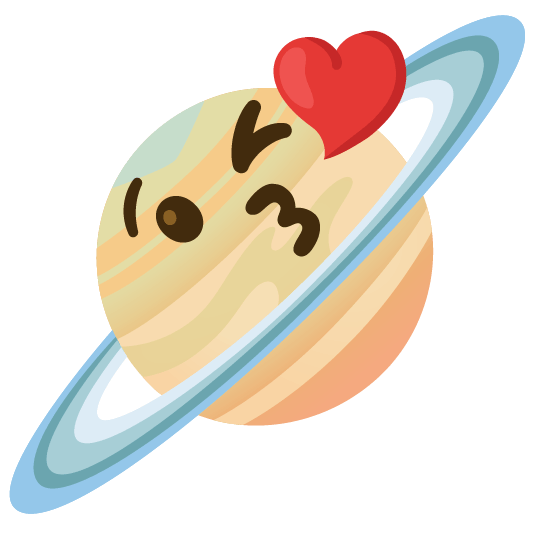 kissing_heart-ringed_planet