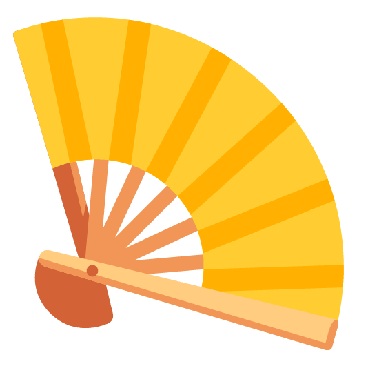 yellow_heart-folding_hand_fan