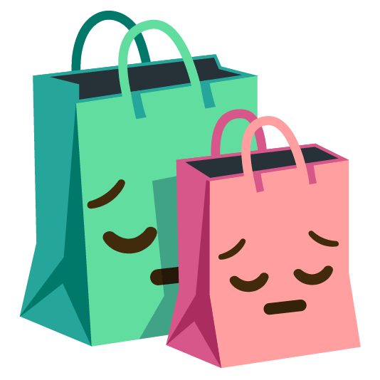 pensive-shopping_bags