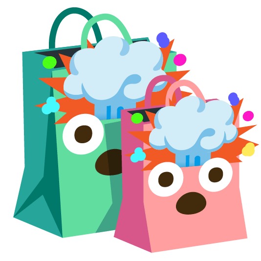 exploding_head-shopping_bags