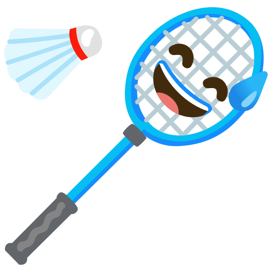 badminton_racquet_and_shuttlecock-sweat_smile