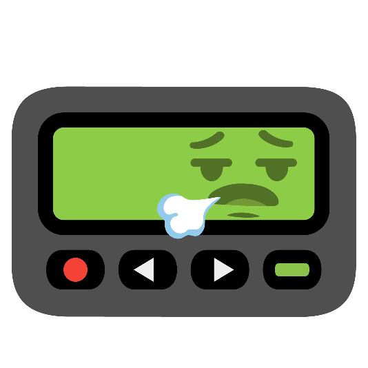 pager face exhaling pager-face_exhaling