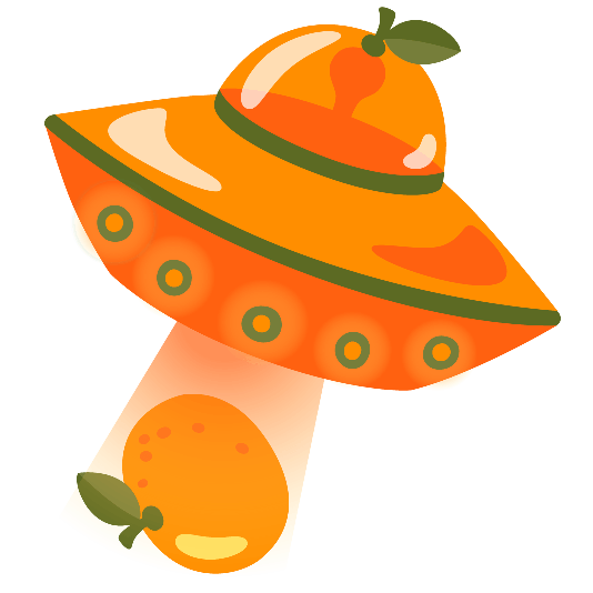 flying saucer tangerine flying_saucer-tangerine