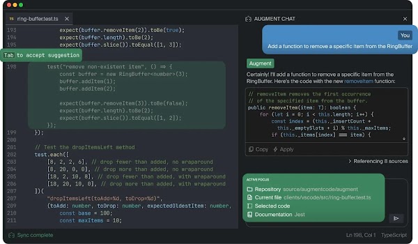 Augment chat product