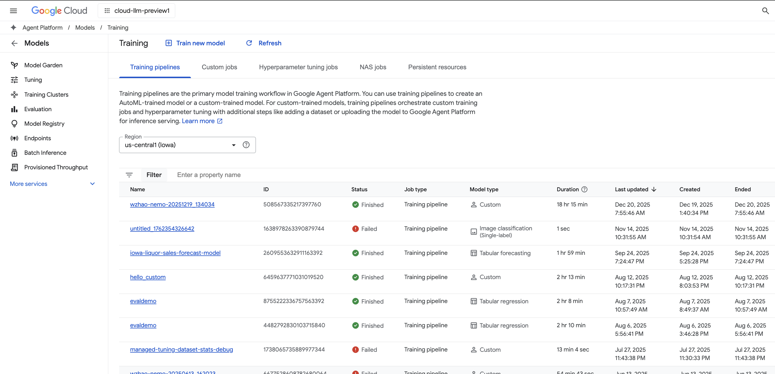 Google Agent Platform tracker status
