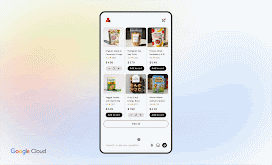 Benutzeroberfläche eines konversationsbasierten KI-Assistenten, der mit Bildern nach Artikeln suchen und Informationen zur Produktverfügbarkeit im Geschäft und zu den Öffnungszeiten liefern kann