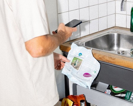 Scanning product on the app