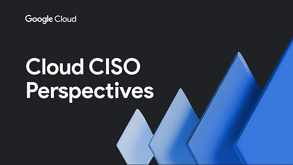 CISO-Perspektiven von Google Cloud mit blauen Rauten