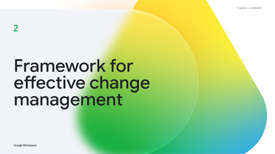 Framework for effective change management