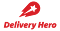 Logo for a company called Delivery Hero in red