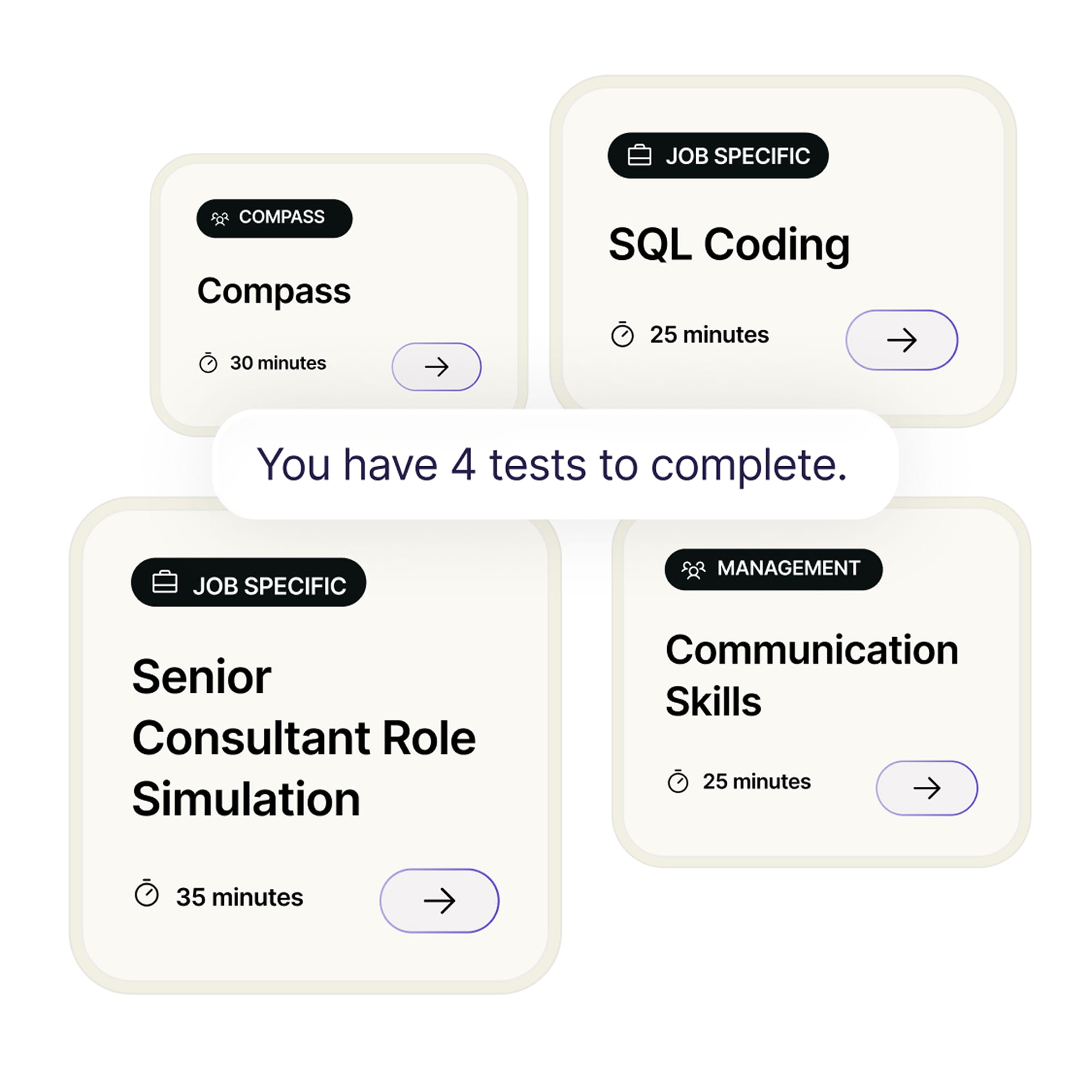 Screen showing job applications you can apply for
