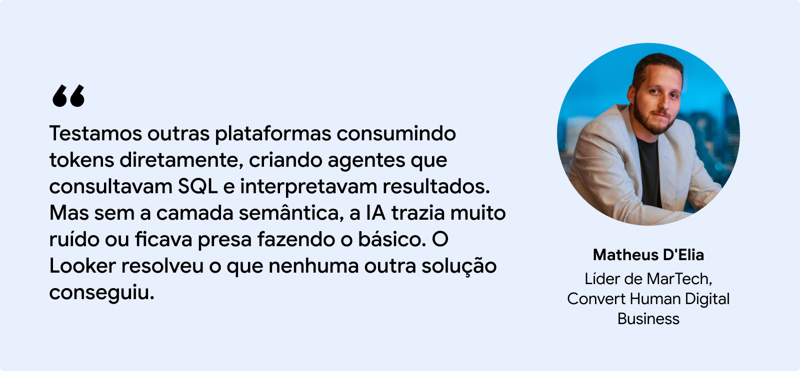 A citação do Matheus