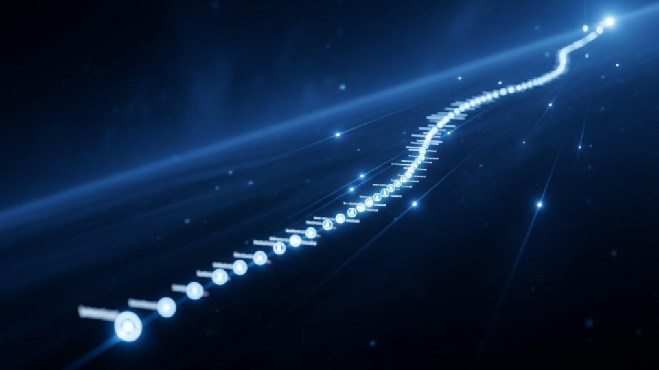 timeline extending into the future