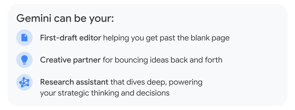 Gemini can be your list