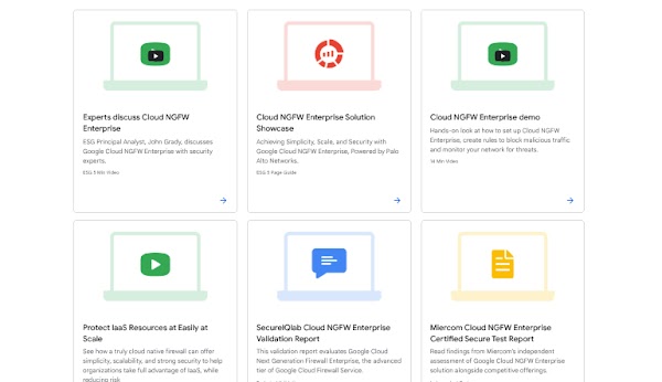 Cloud NGFW Enterprise 资源页面