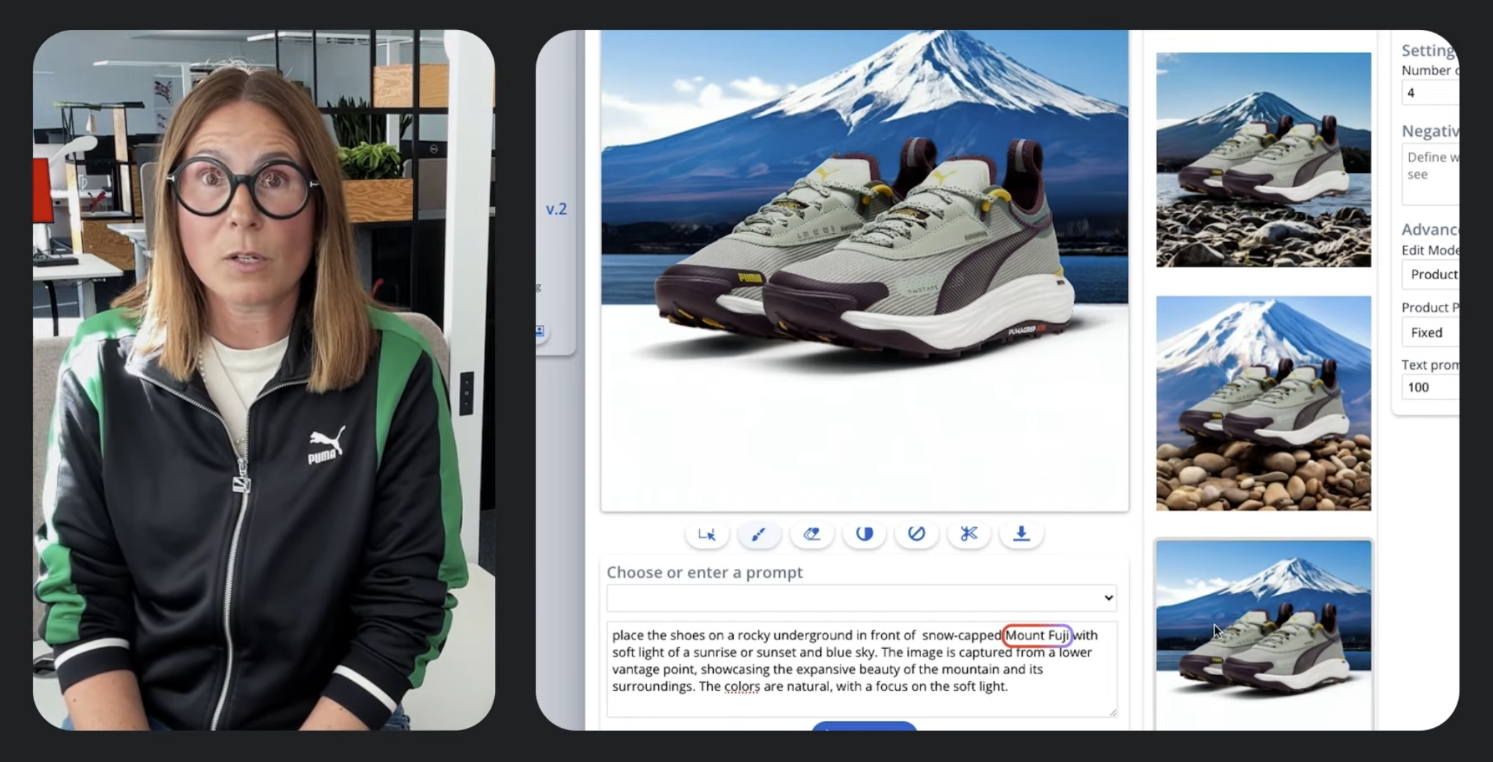 Puma is using Imagen to customize product photos on their website, saving time and ensuring they are locally relevant.