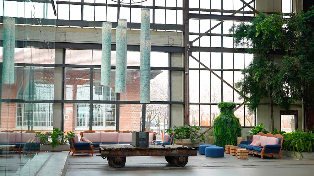 Hughes Warehouse Adaptive Reuse project in San Antonio, which transformed a 1918 warehouse into a modern office