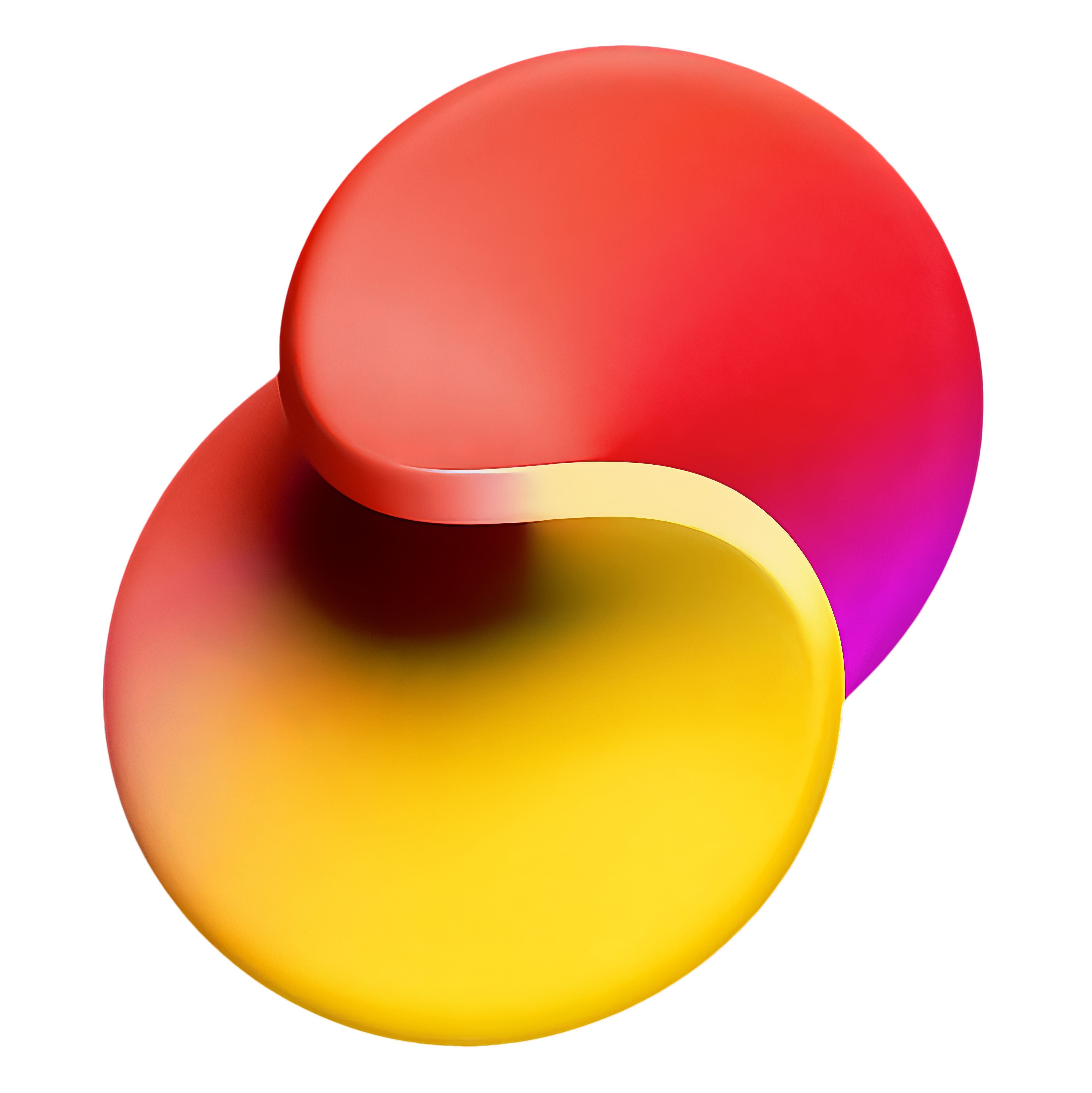red and yellow twisted circle