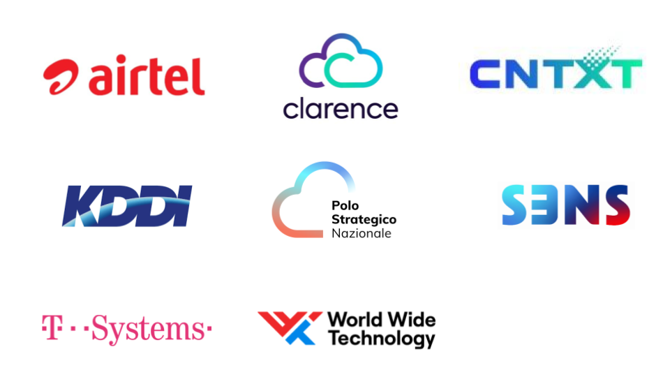 Sovereign Cloud partner logos