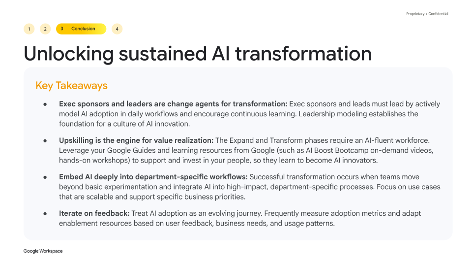 Unlocking sustained AI transformation