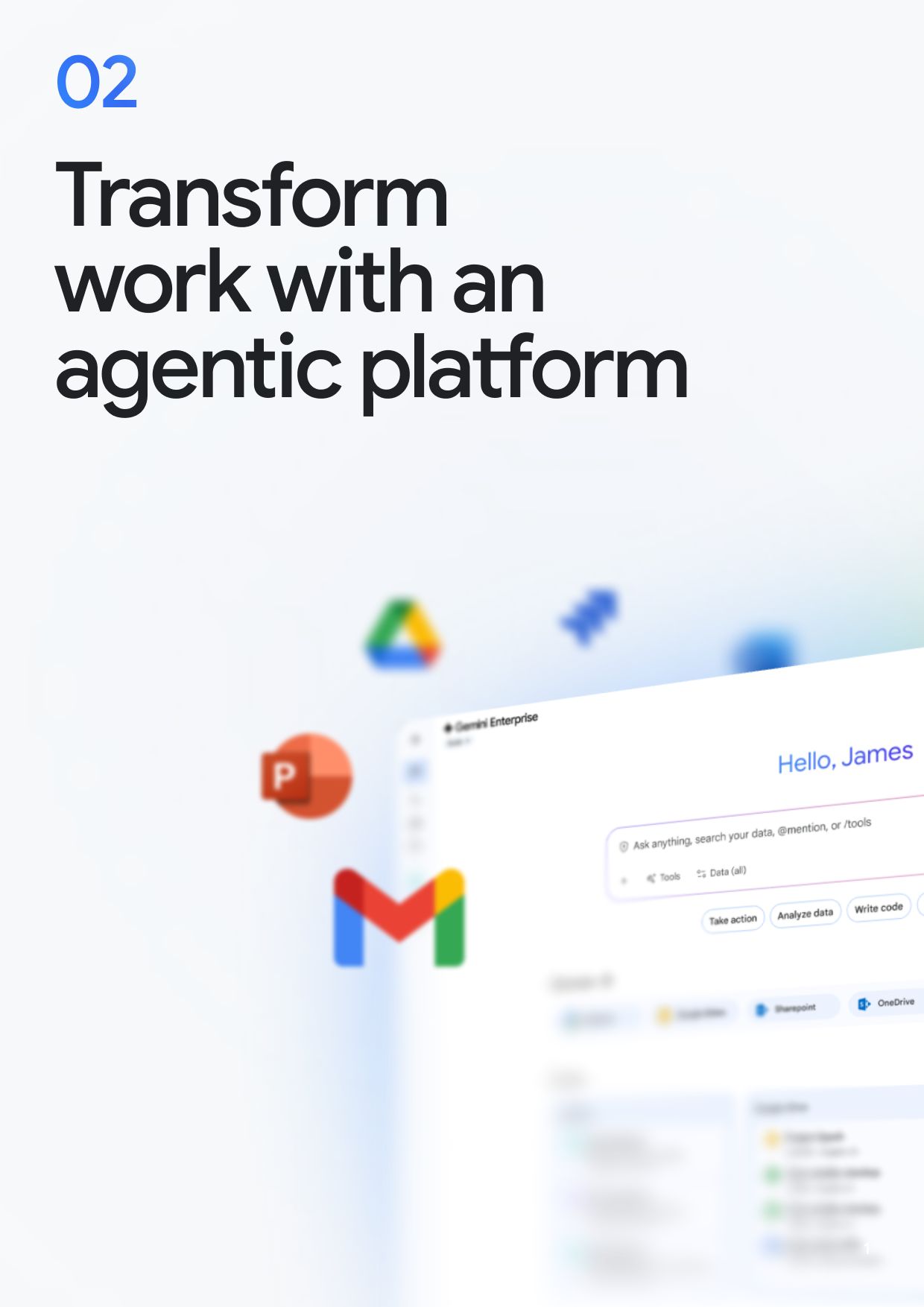 02 Transform work with an agentic platform