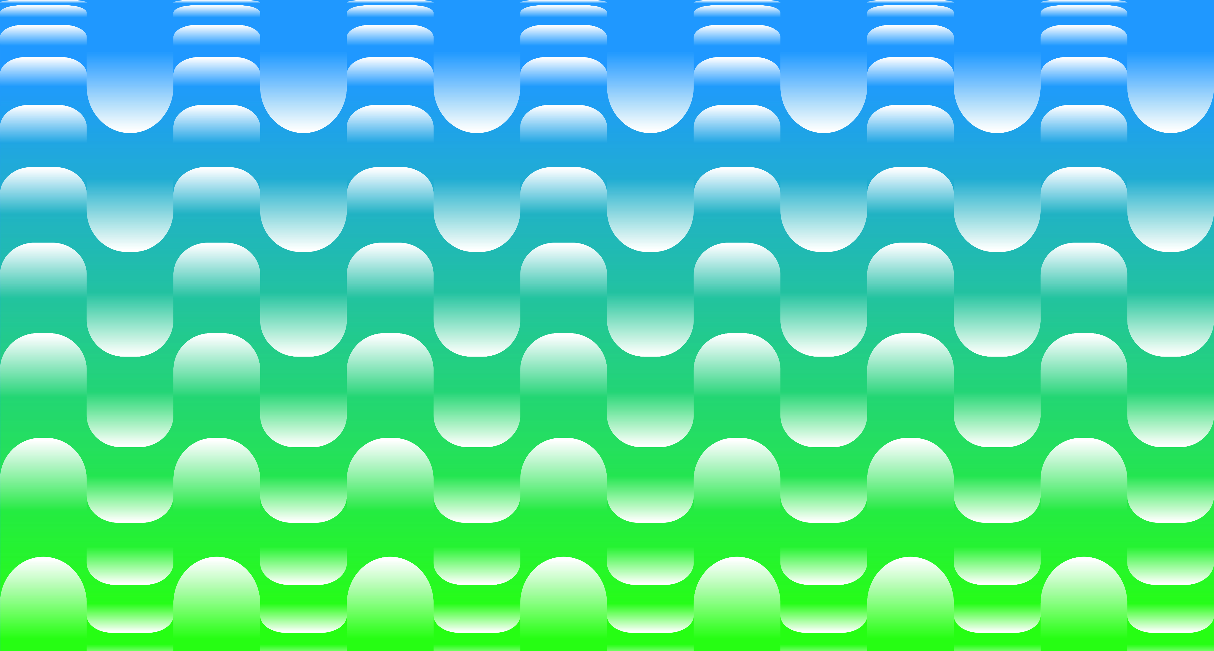 Abstract blue and green repeating wavy pattern background