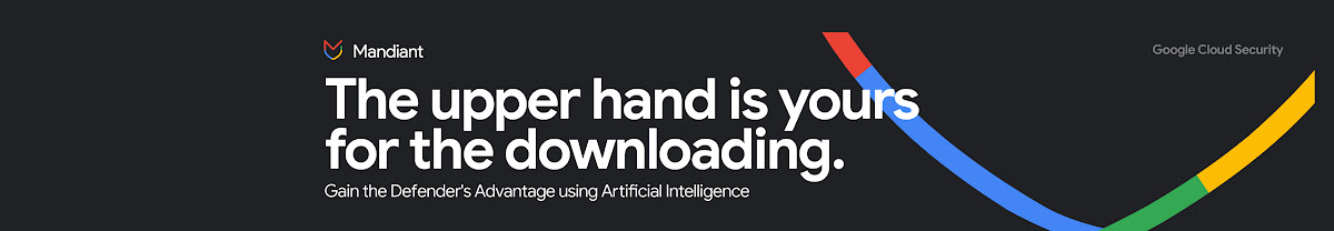 Mandiant logo and guide download CTA on screen