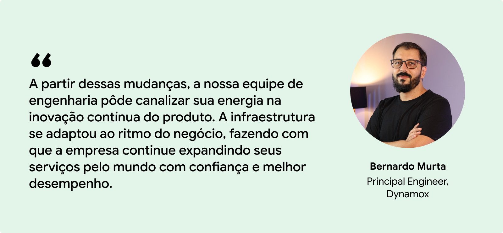 A citação de Bernardo