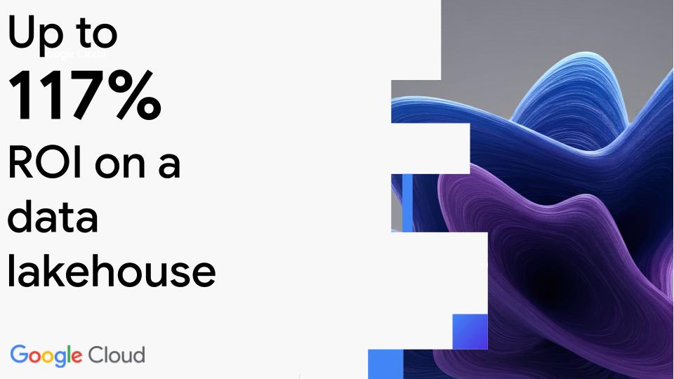 117% ROI data lakehouse