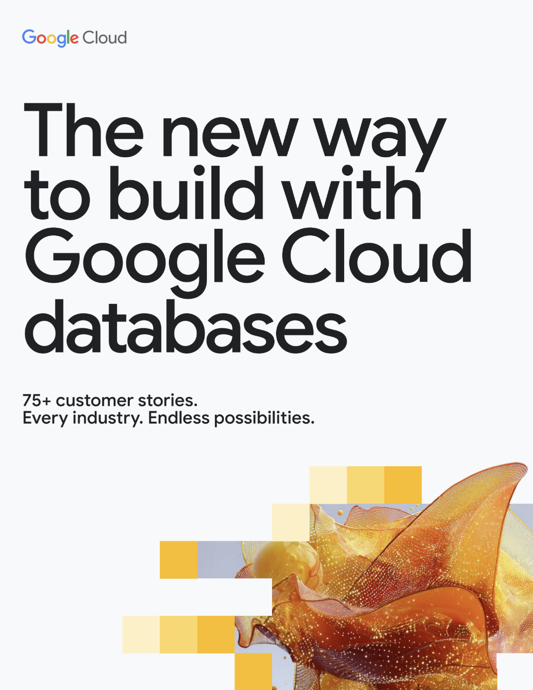 The new way to build with Google Cloud databases ebook cover