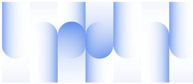 Blue wavy abstract lines