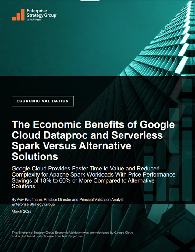 面向 Apache Spark 的 Google Cloud ESG 报告