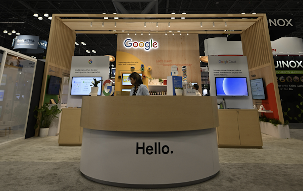 Google Cloud booth at NRF 2026