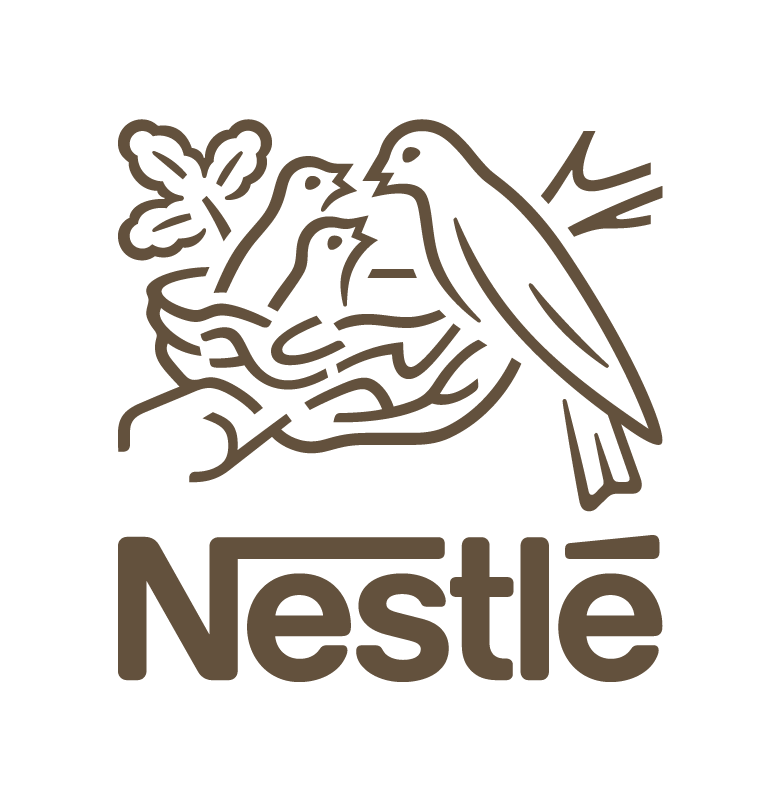 Nestle logo 3 birds in a nest