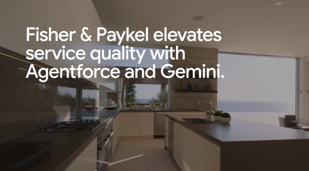 A Fisher & Paykel eleva a qualidade do serviço com o Agentforce e o Gemini.