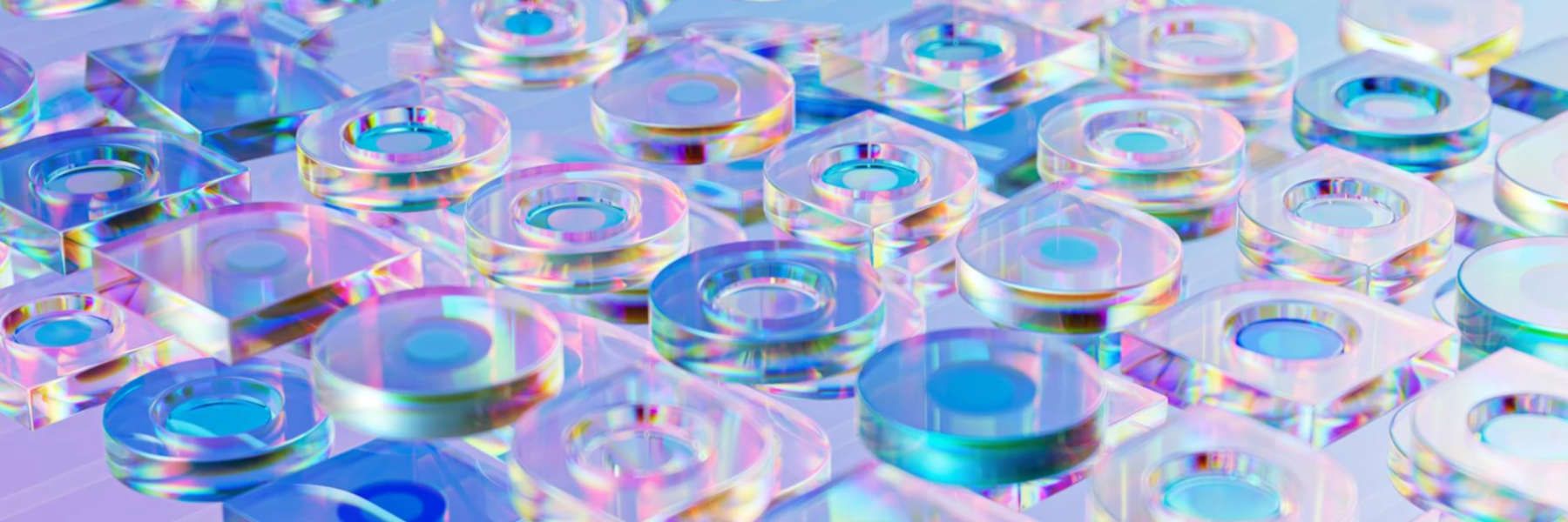 Colorful translucent tiles