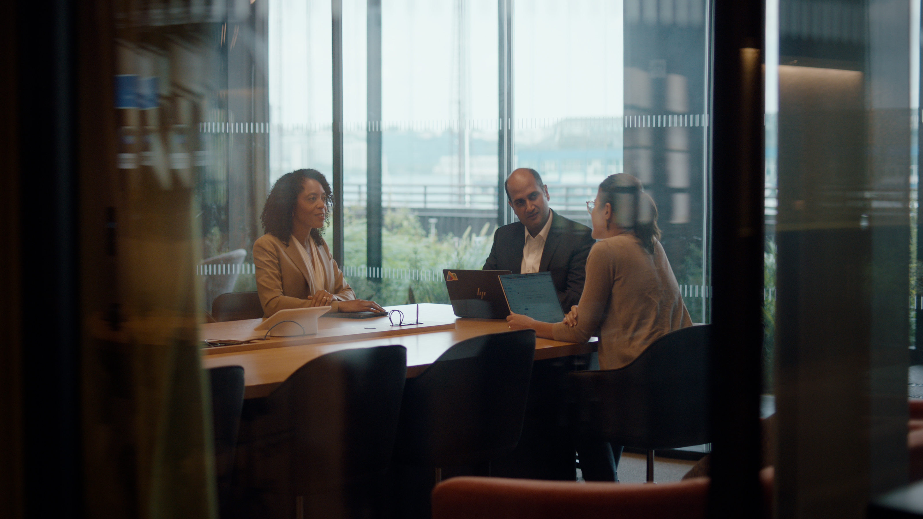 People sitting in an office