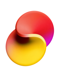 red and yellow twisted circle