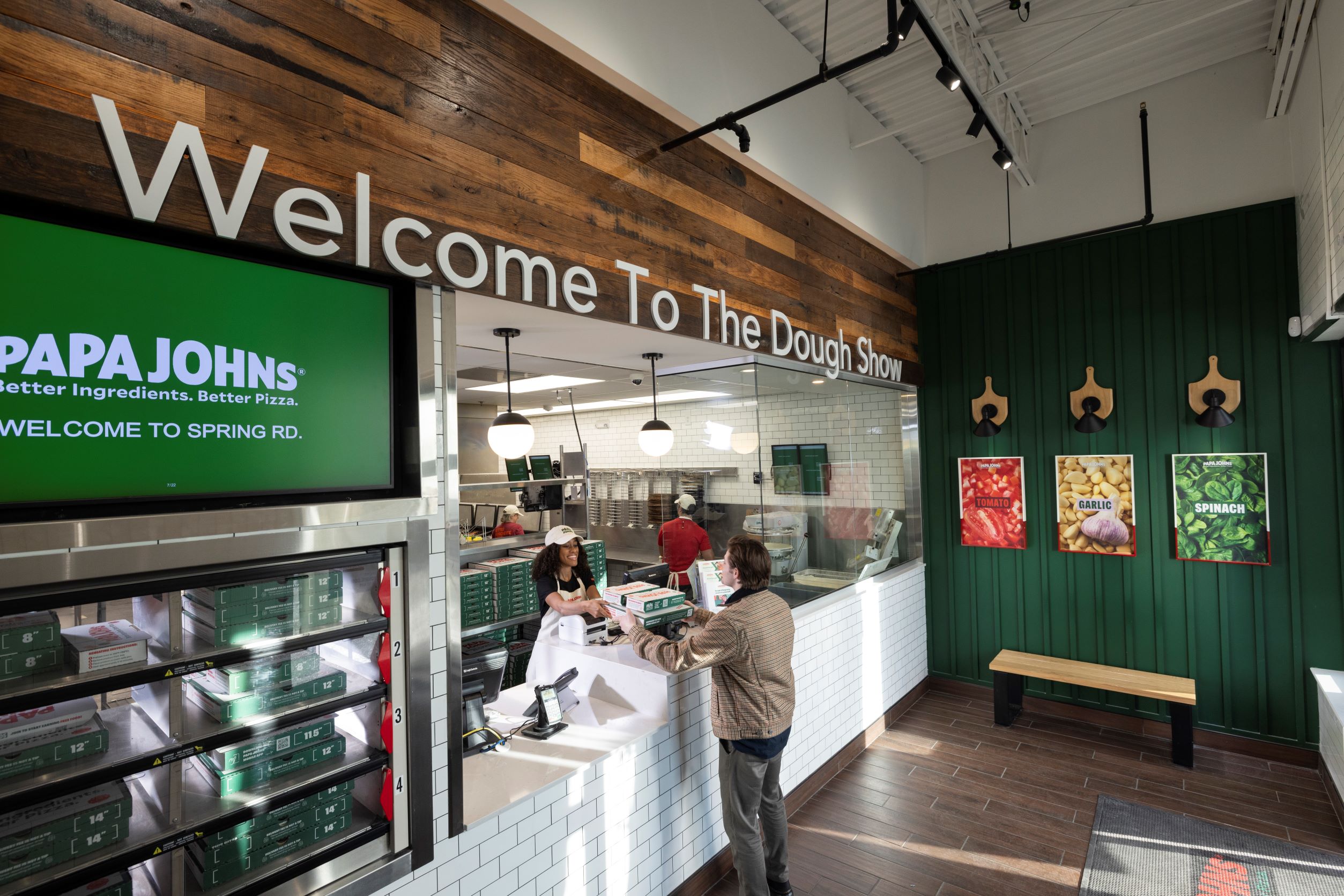 Papa Johns interior