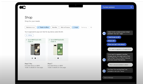 Captura de tela multimodal do bot de chat de IA do Google Cloud 