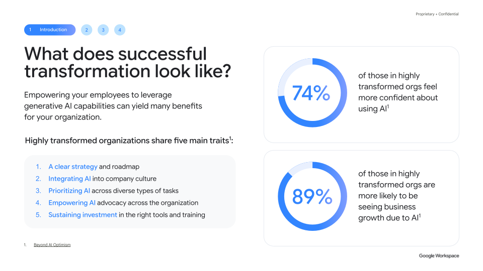What does successful transformation look like?