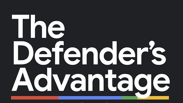 the defender's advantage underlined by Google brand colors